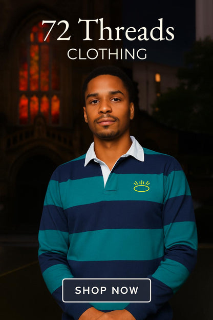 Striped Rugby Polo Shirt with Embroidered Logo